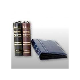 Kleer-Vu Leather, Luxury Leatherette Weldbound Album, Holds 100 5x7 1-Up Photos, Color: Blue.