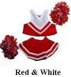 21 Va3UPVnL Red Cheer Leader Clothes for 14   18 Stuffed Animals and Dolls