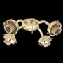 TL-T86-8 - 4 Arm Bent Light Kit in White Finish