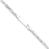 Sterling Silver Baby ID Bracelet