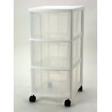 3 Drawer Mini Chest (White) (26.18H x 12.125W x 14.375D)
