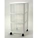 Kitchen & Housewares : 3 Drawer Mini Chest (White) (26.18"H x 12.125"W x 14.375"D)