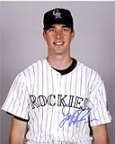 Signed Francis, Jeff (Colorado Rockies) 8x10 Photo