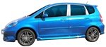 2007-2009 Honda Fit Dawn Enterprises® Factory Painted Body Side Molding