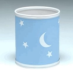 Click here to buy Star and Moon Collection - Wastebasket Blue by WC Redmon.