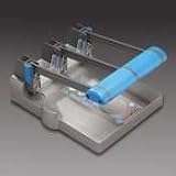 CARL 63150 Model xhc-150 extra heavy-duty 150-sheet 3-hole punch, 9/32 holes, gray/blue