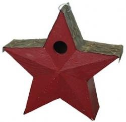 Barnstorm Country Star Birdhouse Red