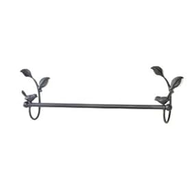 BIRD TOWEL BAR rack bath bathroom hanger Metal Black NU
