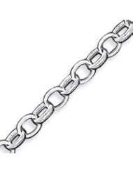 Sterling Silver 8.5 Inch Fancy Link Bracelet - 8.5 Inch