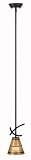 Kenroy Home 90085ORB Wright One-Light Mini Pendant, Oil-Rubbed Bronze with Painted Amber Globe