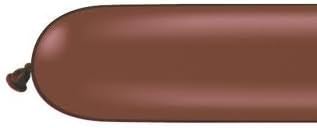 Chocolate Brown 160q Qualatex Modelling Balloons x 100