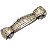 Laurey 11710 Cabinet Hardware 3-Inch Moroccan Pull, Black Nickel and Gold Spots