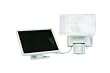 MAXSA Innovations 40225 Solar-Powered Motion-Activated 80 LED Security Floodlight, Off-White