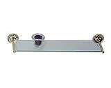 Elizabethan Classics ECGSORB Glass Vanity Shelf, Oil Rubbed Bronze