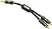 Cables To Go - 29739 - 6in Sonicwave 3.5mm Male to 2 RCA Male Y-Cable