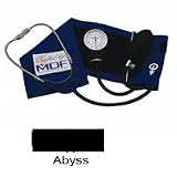 Professional Aneroid Sphygmomanometer with Attached Stethoscope by MDF Instruments Direct, Abyss - 1 Ea