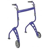 Deluxe Promenade Walker w/ Wheels (Blue) (Blue) (40.5H x 22.5W x 18D)