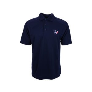 NFL Houston Texans Men's Drytec Genre Polo Knit Short Sleeve Top, Navy Blue, XXX-Large