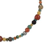 17 to 21inch Rock Candy Multi-Gemstone Beaded Necklace
