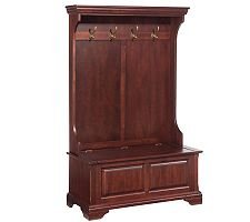 Home Styles Lafayette Hall Tree Storage Bench -Cherry Finish