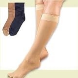 Activa Knee High Light Compression Ultra Sheer 9-12 mm Hg. Black. Medium