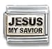 Clearly Charming Jesus My Savior, Christian, Religious Theme Italian Charm