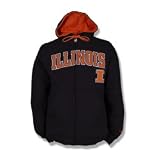 Illinois Fighting Illini Tackle Twill Hooded Zip Sweatshirt