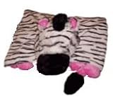 The Original My Pillow Pets Zebra Blanket (Black, White and Pink)