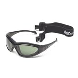 Body Spec BSG-3 Sunglasses with Black Frame and Smoke Green/Clear/Light Rust Lenses