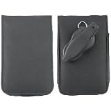 (60GB / 80GB / iPod Classic, Black) iPod Video Synthetic Leather Case with Scratch Protector and Belt Clip