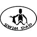 BaySix Swim Dad Car Magnet