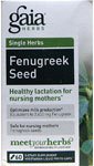 Gaia Herbs Fenugreek Seed, Liquid-Filled Capsules 60 ea