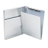 Form Holder/ Clipboard with Storage, Aluminum, Snapak Side Opening, Letter, EA SAU10517