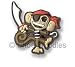 Shoe Doodles Pirate Monkey Charm