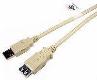 Cable, USB 2.0 Extension, A to A M/F 3'