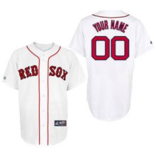 Victor Martinez Jersey: Adult 2010 Majestic Home White Replica #41 Boston Red Sox Jersey