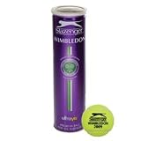 Slazenger Wimbledon Ultra Vis Hydroguard Tennis Ba 4 Ball Tube -