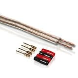 Speaker Wire with Mini Pins, 50'