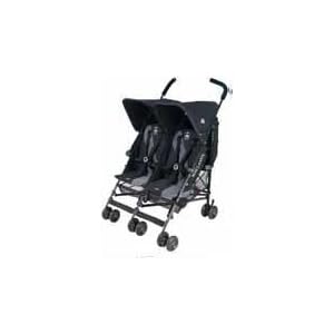 New!! Maclaren 2012 Twin Triumph Stroller in Black/Charcoal