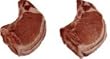 All Natural Pork Loin Rib Chop Center Cut 8- 1.1/2" thick