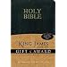 Holy Bible: King James Version Black Leather-Look Gift & Award Bible