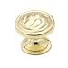 Amerock - AM-BP1355-O74-Sterling Brass Oak Leaf 1-1/4 Diameter Knob