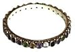 Bangle Bracelets Sterling Silver Zircon Stone Jewelry 2.25 inches (ban136a)