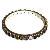 Bangle Bracelets for Women Sterling Silver & Zircon Stone 40 gms 2.3 inches (ban136b)