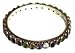 Gemstone Bangle Bracelet Sterling Silver & Zircon Stone 38 gms 2.25 " (ban136a)