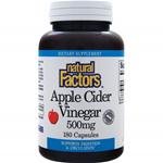 Natural Factors Cider Vinegar 500mg Capsules, 180-Count