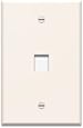 OnQ / Legrand WP3401LA 1Gang, 1Port Wall Plate, Light Almond