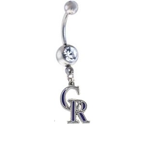 Colorado Rockies MLB Sexy Belly Navel Ring