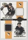2001-02 Pacific Heads Up Quad Jerseys #28 - Martin Straka/Alexei Morozov/Josef Berank/Bob Boughner