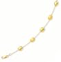Satin/Polish Oval Bead Bracelet - JewelryWeb